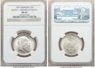 Baden. Friedrich I 2 Mark 1907 MS64 NGC, Karlsruhe mint, KM278. Death of Friedrich commemorative issue. 

HID09801242017

© 2020 Heritage Auctions...