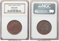 Republic Penny 1898 MS63 Brown NGC, KM2. Violet-blue toning. 

HID09801242017

© 2020 Heritage Auctions | All Rights Reserved