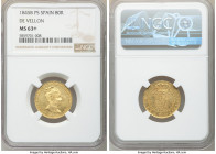 Isabel II gold "De Vellon" 80 Reales 1845 B-PS MS63+ NGC, Barcelona mint, KM578.1.

HID09801242017

© 2020 Heritage Auctions | All Rights Reserved...