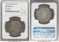 Confederation 5 Francs 1895-B AU Details (Cleaned) NGC, Bern mint, KM34.

HID09801242017

© 2020 Heritage Auctions | All Rights Reserved