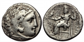 KINGS of MACEDON. Alexander III ‘the Great’ (336-323 BC) AR Drachm Kolophon, 323-329. 
Head of Herakles to right with lionskin headdress 
Rev: ΑΛΕΞΑΝΔ...