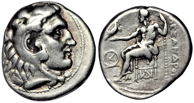 KINGS OF MACEDON. Alexander III 'the Great' (336-323 BC) AR Drachm. Sardeis.
Obv...
