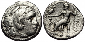 KINGS of MACEDON. Alexander III 'the Great'. 336-323 BC. AR Drachm 
Magnesia ad Maeandrum mint. Struck circa 323-319 BC. 
Head of Herakles right, wear...