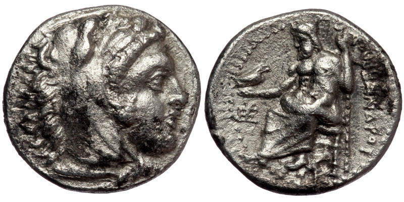 KINGS of MACEDON. Alexander III 'the Great'. 336-323 BC. AR Drachm
Head of Herak...