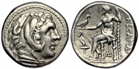 Kings of Macedon. 'Amphipolis'. Time of Kassander - Alexander (son of Kassander) circa 310-294 BC. Tetradrachm AR 
In the name and types of Alexander ...