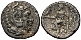 Macedonian Kingdom. Alexander III 'the Great' (336-323 BC) AR drachm, Sardes, lifetime issue, ca. 334/25-323 BC 
Head of Herakles right, wearing lion'...