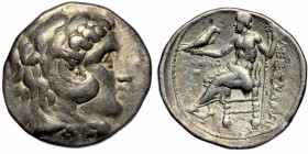 MACEDONIAN KINGDOM. Alexander III the Great (336-323 BC). AR tetradrachm. 
Posthumous issue of Tyre, dated Regnal Year 29 of Azemilkos (321/0 BC).
Hea...