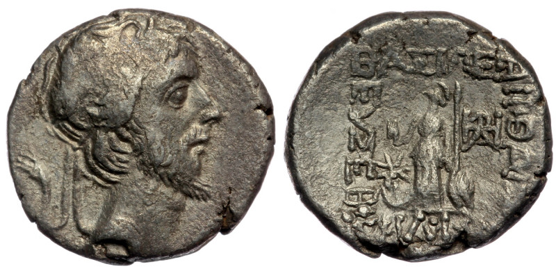 Kings of Cappadocia. Ariobarzanes III (52-42 BC). AR Drachm.
Diademed head right...