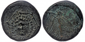 PAPHLAGONIA, Sinope , AE22 Struck under Mithradates VI the Great cA 105-90 B.C. or circa 90-85 B.C.
Aegis, with Gorgon's head at center.
rEV: [ΣΙ]Ν-ΩΠ...