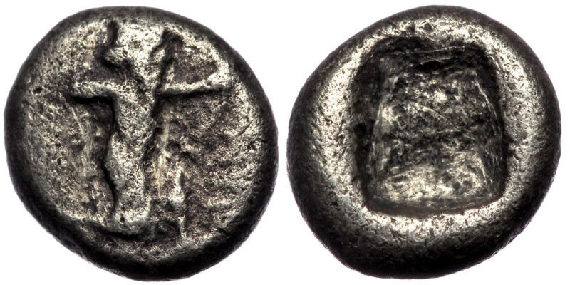 PERSIA, Achaemenid Empire AR 1/8th Siglos. Time of Xerxes II to Artaxerxes II, c...