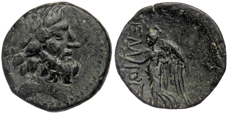 Cilicia, Elaiussa Sebaste, ca. 2-1 cent. BC AE
Laureate head of Zeus right
Rev: ...