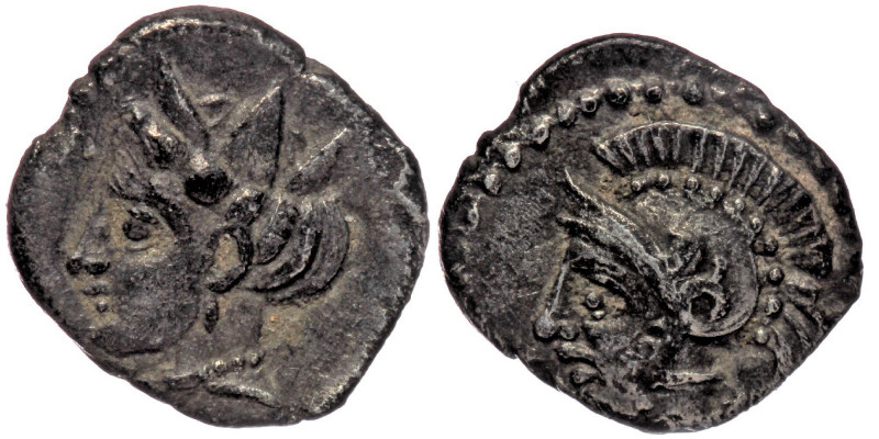 Cilicia, Tarsos. AR Obol. ca 379-372 BC.
Head of Ares or Datames/Pharnabazos, we...