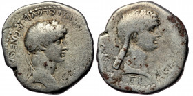 Nero as Augustus (54-68) AR Didrachm, Caesarea Cappadociae 58-60, 
[NERO CLAVD] DIVI CLAVD F CAESA[R AVG GERMANI] - Laureate head of Claudius right. 
...