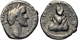 Cappadocia, Caesarea. Antoninus Pius.(138-161) AR drachm
AYTOKP ANTWNEI-NOC CEBACTOC - laureate head right
Rev: YPA-TOC B, Argaeus surmounted by stand...