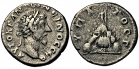 CAPPADOCIA. Caesarea. Marcus Aurelius (161-180). AR didrachm, 161-166. 
AVTOKP ANTΩNЄINOC CЄB - laureate, draped bust of Marcus Aurelius right 
YΠAT-O...