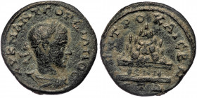 Cappadocia. Caesarea. Gordian III. 238-244 AD. AE
Year 4=241-242 AD 
AV K M ANT ΓOΡΔIANOC; laureate and draped bust right.
Rev: MHTPO KAIC B N; agalma...