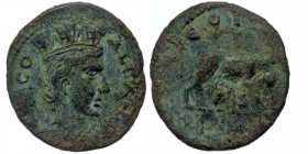TROAS. Alexandreia. Pseudo-autonomous. Time of Gallienus (260-268) AE23.
ALEXA TRO - Turreted and draped bust of Tyche right; vexillum to left.
Rev: C...
