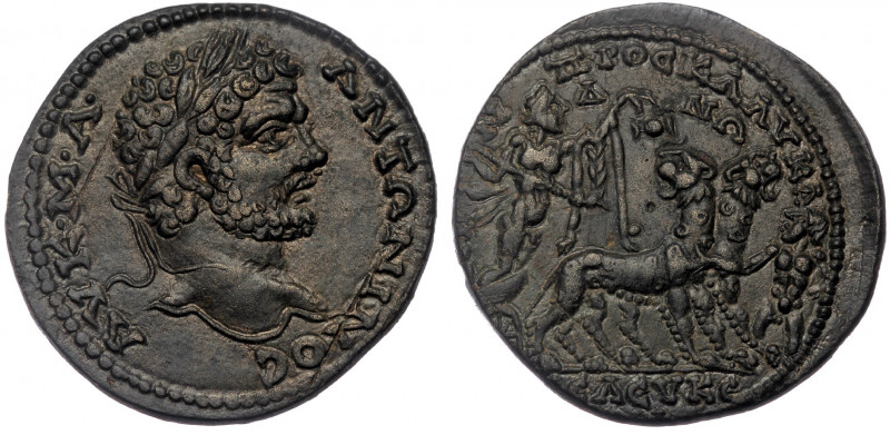 Caracalla of Seleucia ad Calycadnum, Cilicia. 198-217 AD
Obv: AV K M A ANTΩNINOC...