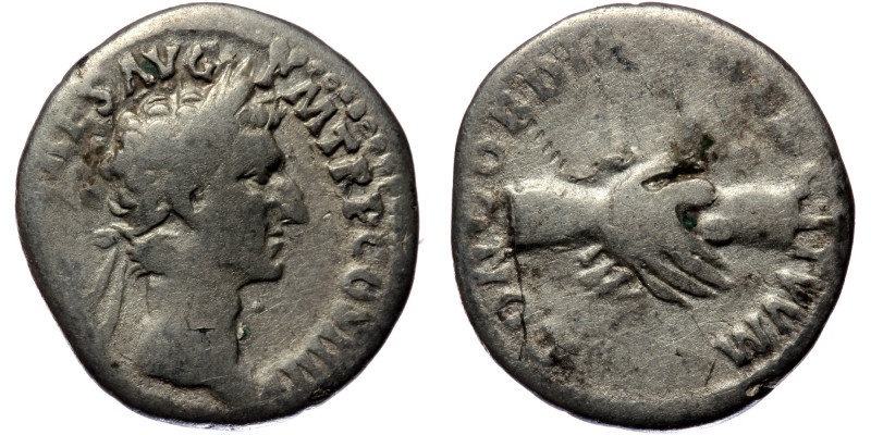 Nerva (96-98) AR Denarius, Rome 97 
IMP NERVA CAES AVG P M TR P COS III P P - La...