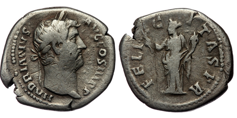 HADRIAN (117-138) AR Denarius, AD 134-138
HADRIANVS - AVG COS III PP - Laureate ...