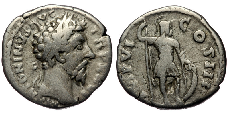 Marcus Aurelius (161-180) AR denarius, Rome, AD December AD 172-December AD 273....