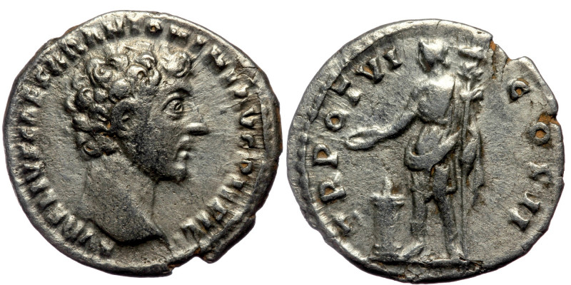 Marcus Aurelius (Caesar, 138-161) AR Denarius. Rome, 151-152 AD. 
AVRELIVS CAESA...