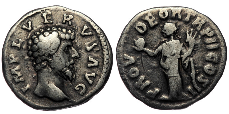 Lucius Verus (161-169) AR Denarius. Rome, AD 163. 
IMP L VERVS AVG - bare head r...