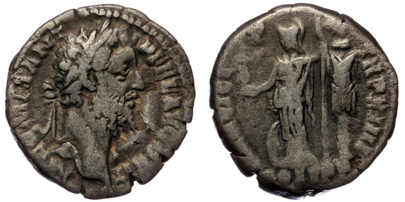 COMMODUS (177-192) AR Denarius, Rome.
Obv: M COMM ANT P FEL AVG BRIT - Laureate ...