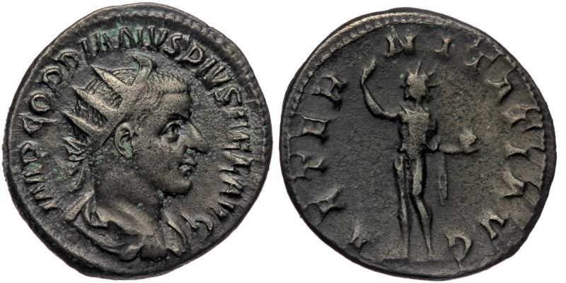 Gordian III AR Antoninianus. Rome, AD 241-243. 
IMP GORDIANVS PIVS FEL AVG, radi...