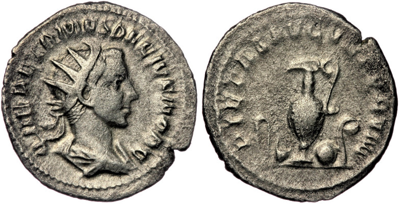 Herennius Etruscus as Caesar (250-251) AR Antoninianus. Rome, AD 251. 
Q HER ETR...