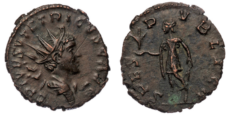 Tetricus II as Caesar (271-274) AE/BL Antoninianus. Treveri, AD 272-273. 
C PIV ...