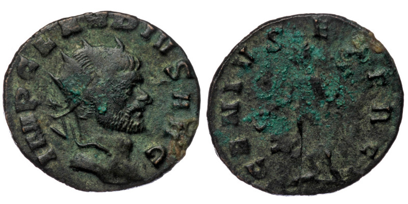 Claudius II Gothicus (268-270) AE/ Bl Antoninianus, struck AD 269 - 270 Rome
Obv...