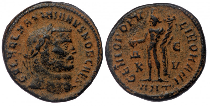 Galerius Maximian. Follis. 300-301 AD. Antioch mint. 
laureate bust right. 
Rev:...