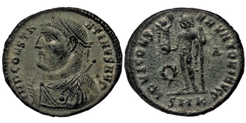 Constantine I (307/10-337) AE20 silvered follis, Cyzicus, 317-320. 
IMP CONSTANT...