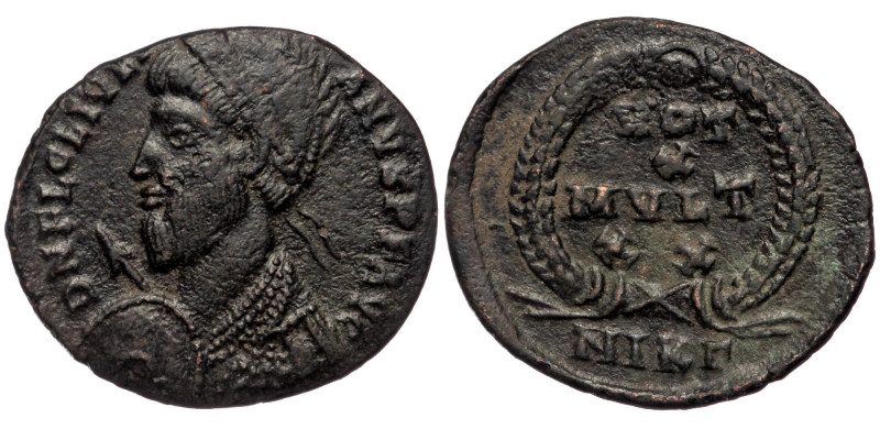 JULIAN II APOSTATA (361-363) AE20 Follis. Nicomedia.
Obv: D N FL CL IVLIANVS P F...