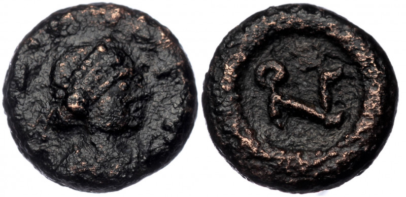 ZENO (Second reign, 476-491). Nummus. Thessalonica or Nicomedia.
Obv: Diademed, ...