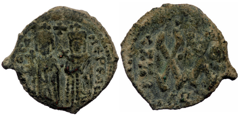 Phocas (602-610)AE Half Follis Theoupolis (Antioch) mint. Dated RY 3 (AD 604/5)....