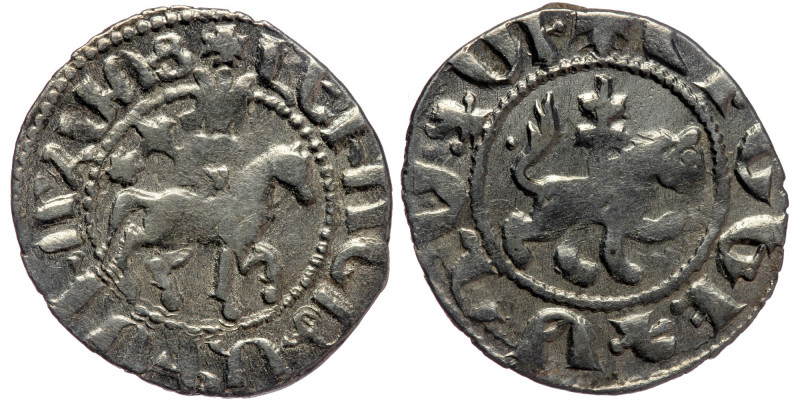 Cilician Armenia, Levon III (1301-1307). AR Tavorkin.
 King on horseback right h...