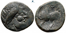 Eastern Europe. Middle Danube Region 200-100 BC.  'Kugelwange' type. Fourrée Tetradrachm