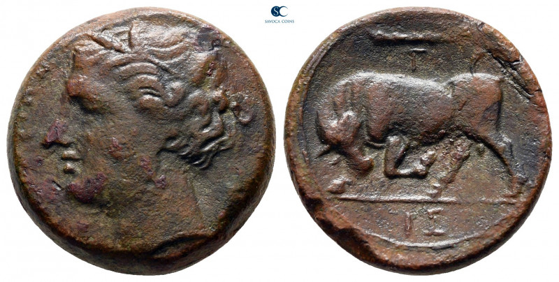 Sicily. Syracuse. Hieron II 275-215 BC. 
Bronze Æ

19 mm, 5,79 g



very ...