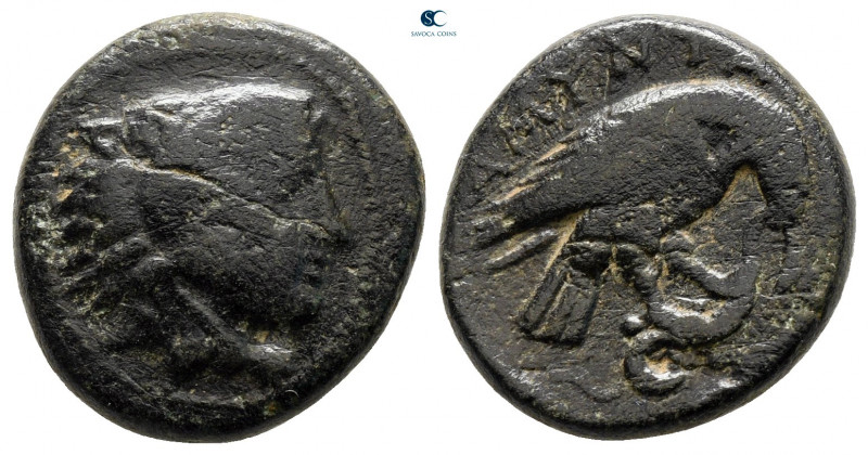Kings of Macedon. Uncertain mint. Amyntas III 393-369 BC. 
Bronze Æ

17 mm, 4...