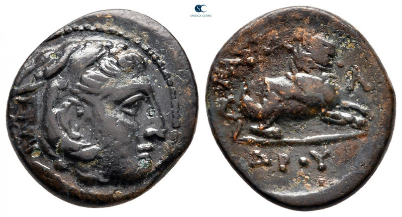 Kings of Macedon. Uncertain mint. Kassander 306-297 BC. 
Bronze Æ

17 mm, 3,6...