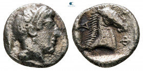 Thessaly. Pharsalos circa 400-370 BC. Obol AR