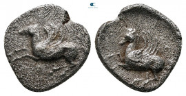 Akarnania. Anaktorion circa 300-270 BC. Diobol AR