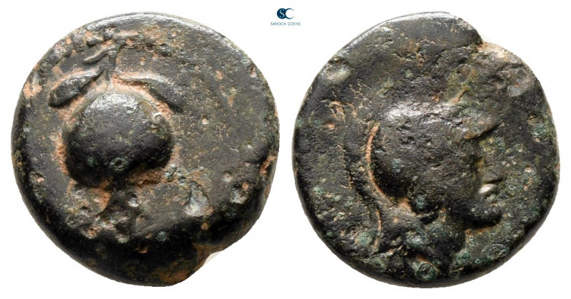 Pamphylia. Side circa 100-0 BC. 
Bronze Æ

11 mm, 1,64 g



very fine