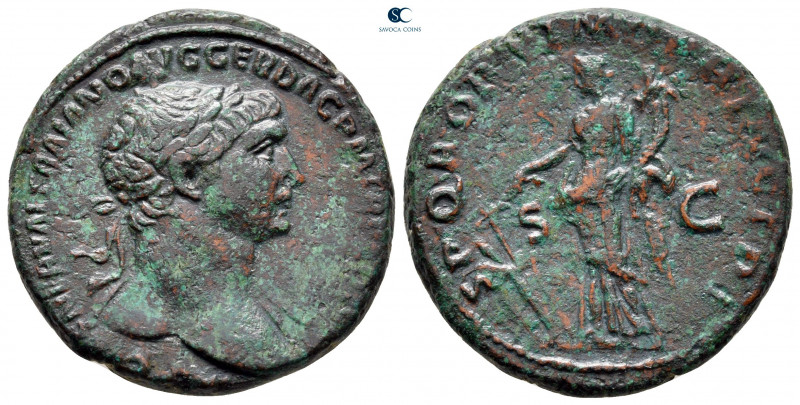 Trajan AD 98-117. Rome
As Æ

26 mm, 11,58 g



very fine