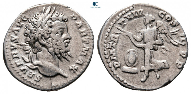 Septimius Severus AD 193-211. Rome
Denarius AR

17 mm, 3,35 g



very fin...