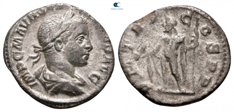 Severus Alexander AD 222-235. Rome
Denarius AR

17 mm, 1,58 g



very fin...