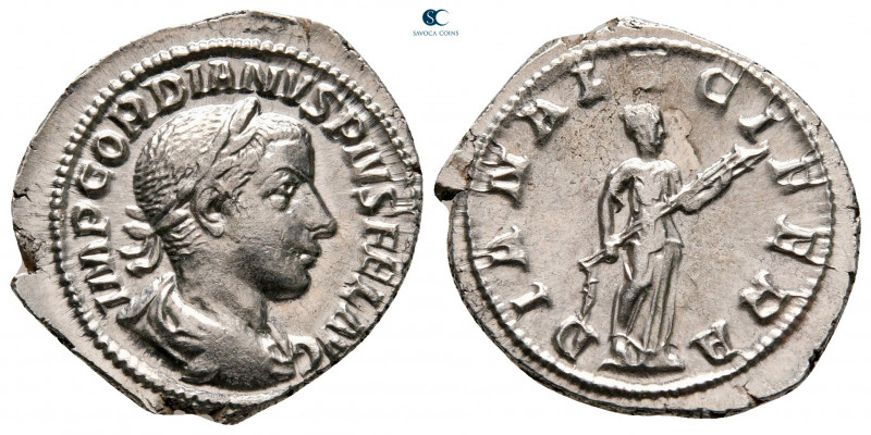 Gordian III AD 238-244. Rome
Denarius AR

19 mm, 2,88 g



very fine