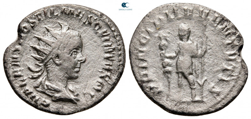 Hostilian AD 251-251. Rome
Antoninianus AR

17 mm, 2,94 g



nearly very ...